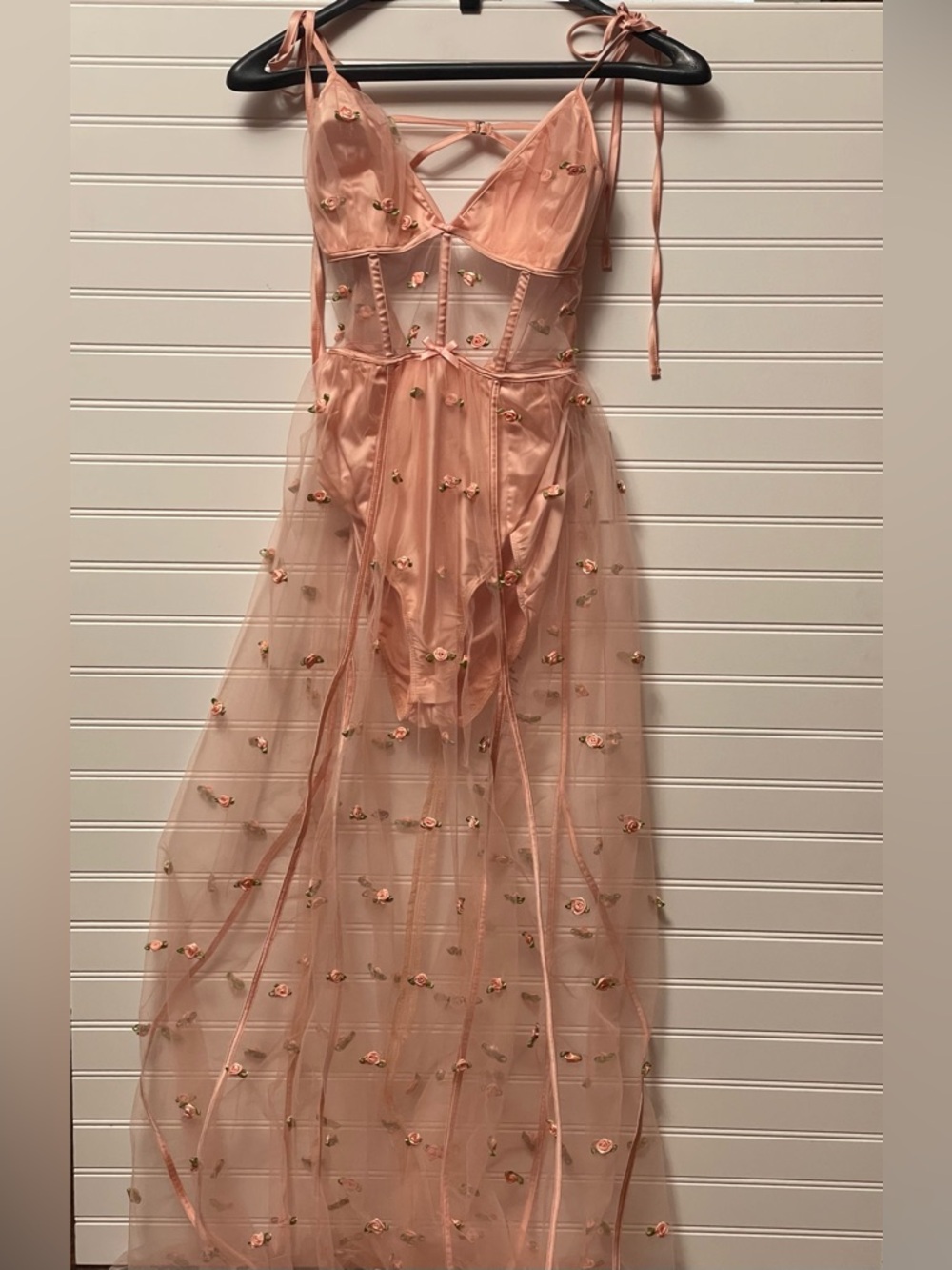 FOR LOVE AND LEMONS JASMINE ROSETTE MAXI DRESS SMALL - Picture 4 of 16